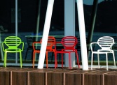 Műanyag design székek